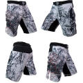 Pantalones cortos de encargo de MMA Sublimated imprimen los cortocircuitos de Crossfit del estiramiento de 4 maneras al por mayor